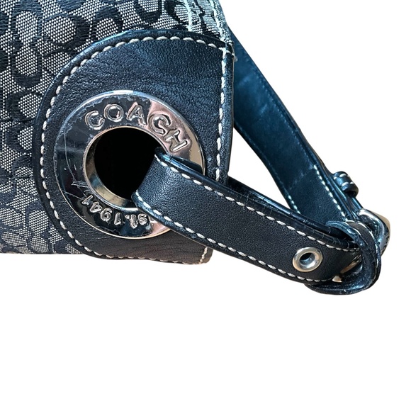 Coach Signature Brown and Tan Shoulder Bag - Picture 5 of 12